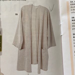 Donni ribbed sweater coat